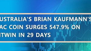 Australia's Brian Kaufmann's VAC Coin Surges 547.9% on BitWin in 29 Days